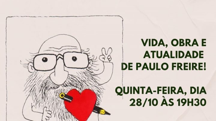 Sinprosasco promove evento: “Vida, obra e atualidade de Paulo Freire”