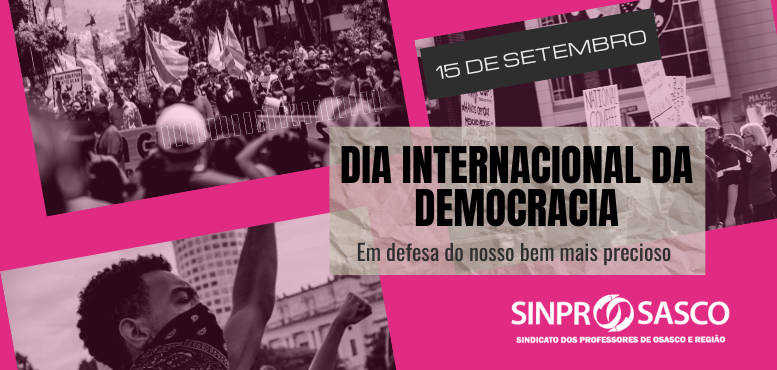 15 de Setembro: Dia internacional da Democracia