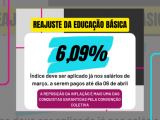 Educação Básica | Reajuste é de 6,09%