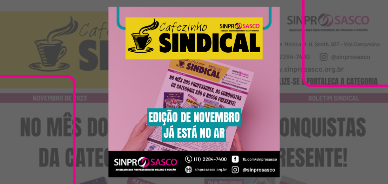 Cafezinho Sindical de Novembro já está no ar!