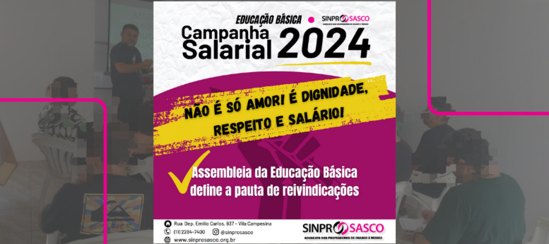 EDUCAÇÃO BÁSICA | Assembleia define pauta de reivindicações da Campanha Salarial 2024