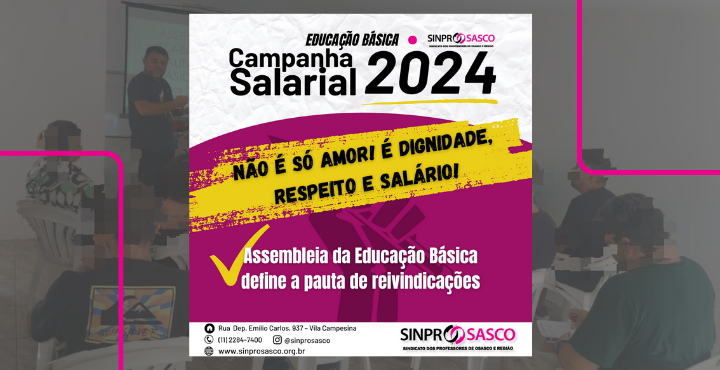 EDUCAÇÃO BÁSICA | Assembleia define pauta de reivindicações da Campanha Salarial 2024